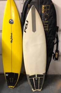 lot 157 image: Nice Pair of Surfboards wTravel Case