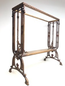 lot 162 image: Very Nice Ornate Antique Iron Table Base
