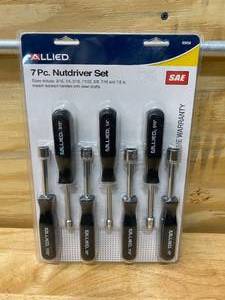 lot 23 image: ALLIED 85059 7 PC. NUTDRIVER SET, SAE 316 - 12