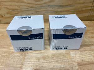 lot 29 image: KOHLER Lot of 2- K-444-CP Memoirs (R) multifunction shower heads with Classic design in Polished Chrome