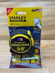 lot 30 image: STANLEY FATMAX 25 ft. Tape Measure