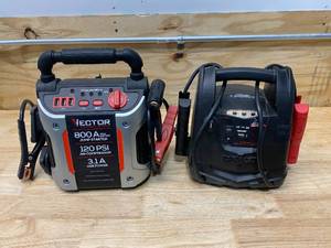 lot 39 image: Lot of 2 Battery Chargers (Schumacher and Vector)