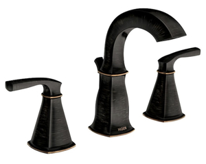 lot 57 image: MOEN Hensley 8 in. Widespread 2-Handle Bathroom Faucet in Mediterranean Bronze