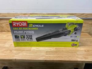 lot 15 image: RYOBI 160 MPH 520 CFM 25cc Gas Jet Fan Blower