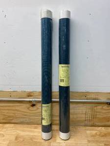 lot 18 image: YORK WALLCOVERINGS Lot of 2-  Sisal Twill Dark Blue Paper Non-Pasted Strippable Wallpaper Roll (Covers 72 Sq. Ft.)