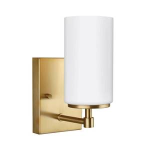 lot 63 image: SEAGULL Alturas 1 Light Satin Bronze Wall Bath Fixture