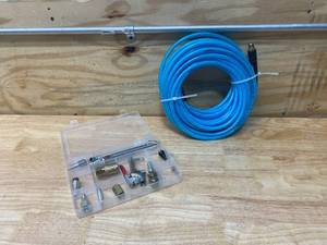 lot 89 image: HUSKY 14 in. x 50 ft. Polyurethane Air Hose with Accessory Kit