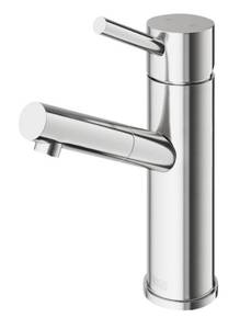 lot 107 image: VIGO Noma Single-Handle Single Hole Bathroom Faucet in Brushed Nickel