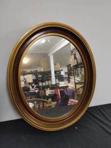 lot 28 image: Oval Mirror