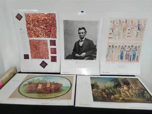 lot 46 image: Picturing America Laminated Posters