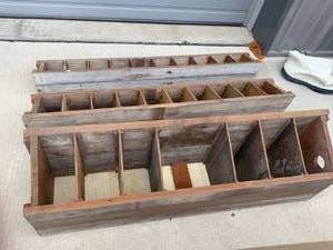 Set of 3 Wood Cubby Boxes