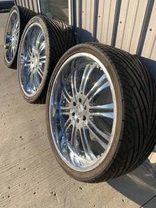 Set of 3 Truck Tires & Wheels