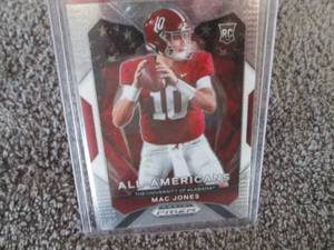 lot 26 image: 2021 Prizm Mac Jones Rookie Card...