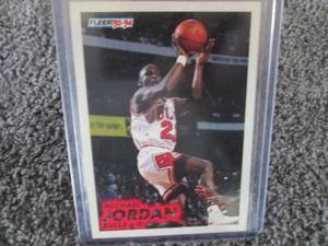 lot 52 image: 1993-94 Fleer Michael Jordan Card...