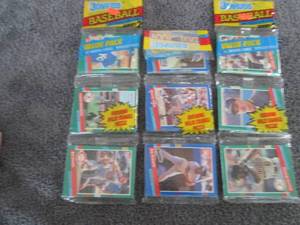 lot 72 image: 3 1991 Donruss Baseball Rack Packs...