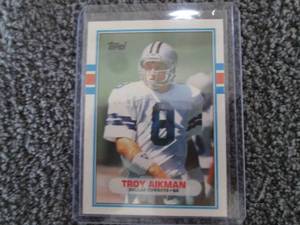 lot 78 image: 1989 Topps Troy Aikman Rookie Card...