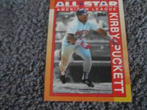 lot 92 image: Kirby Puckett Cards...