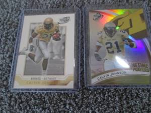 lot 98 image: 2 Calvin Johson Rookie Card...