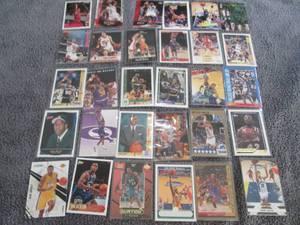 lot 103 image: 30 Basketball Star Cards...