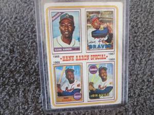 lot 109 image: 1974 Topps Hank Aaron Card...