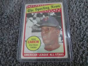 lot 111 image: 1969 Topps Rod Carew Card...
