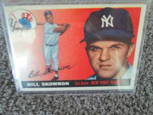 lot 126 image: 1955 Bill SkowronTopps Card...