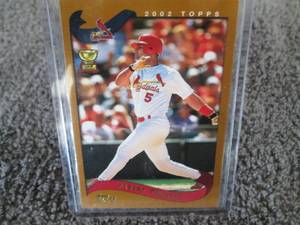 lot 130 image: 2002 Topps Albert Pujols Rookie Cup...