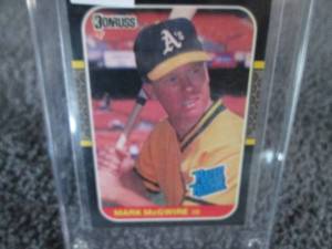 lot 133 image: 1987 Donruss Mark McGwire Rookie Ca...