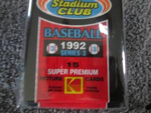 lot 135 image: 8 1992 Topps Stadium Club Series 3 ...