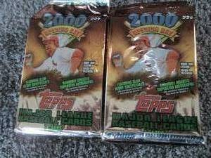lot 157 image: 6 2000 Topps Opening Day Packs...