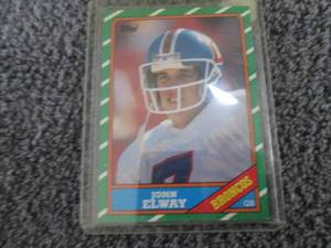 lot 160 image: 1986 Topps John Elway Card...