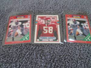 lot 173 image: 3 Derrick Thomasl Rookie Cards...