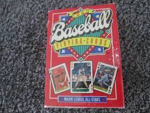lot 183 image: 1991 Baseball All Star Playing Card...