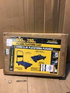 600 LB. CAPACITY HEAVY DUTY FOLDING PLATFORM TRUCK Customer Returns See Pictures
