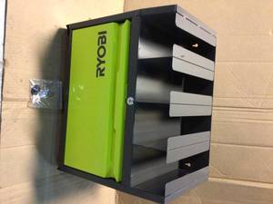 RYOBI Steel 2-Shelf Wall Mounted Garage Cabinet in Black (17 in W x 11 in H x 19 in D)&nbsp&nbspCustomer Returns See Pictures