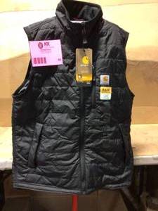 Carhartt Mens Medium Black Cordura Nylon Gilliam Vest&nbsp&nbspCustomer Returns See Pictures