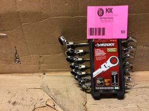 Husky Flex Ratcheting MM Combination Wrench Set (7-Piece)&nbsp&nbspCustomer Returns See Pictures