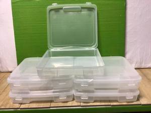 Portable Project Case in Clear (5-Pack)&nbsp&nbspCustomer Returns See Pictures
