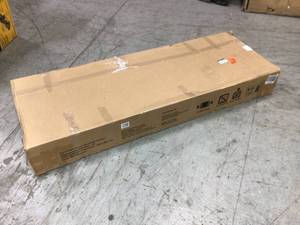 Ready-to-Assemble 6 ft. Adjustable Height Solid Wood Top Workbench in Black by Husky Customer Returns See Pictures