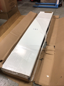 lot 104 image: Classic Collection 9 ft. x 7 ft. 6.5 R-Value Insulated White Garage Door by Clopay Damaged See Pictures