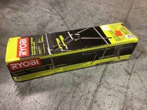 lot 106 image: Stationary Miter Saw Stand with Tool-Less Height Adjustment by RYOBI Customer Returns See Pictures