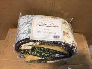 lot 4 image: COZY LINE 3 PIECE KING SIZE QUILT SET &nbspCustomer Returns See Pictures&nbspCustomer Returns See Pictures