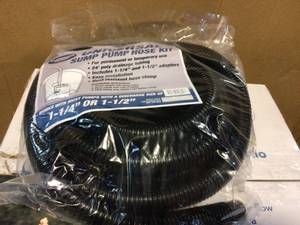 lot 24 image: Superior Pump 24 ft. Poly Universal Discharge Sump Pump Hose Kit &nbspCustomer Returns See Pictures