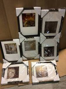 lot 26 image: 18 in. x 14 in. Burnished PK9 Framed Wall Art &nbspCustomer Returns See Pictures