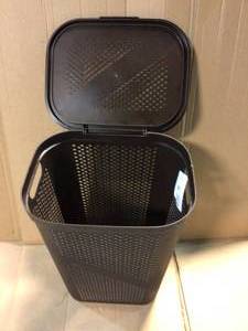lot 28 image: Modern Homes 60 L Laundry Hamper Brown &nbspCustomer Returns See Pictures