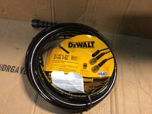 lot 67 image: DEWALT 516 in. x 25 ft. 3700 psi ReplacementExtension Hose &nbspCustomer Returns See Pictures