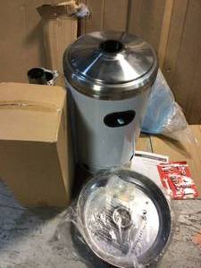 lot 78 image: 48000 BTU Stainless Steel Patio Heater by Hampton Bay &nbspCustomer Returns See Pictures