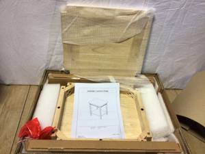 lot 82 image: International Concepts Portman Unfinished End Table &nbspCustomer Returns See Pictures