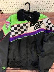 Vintage Arctic Cat Team Racing Snowmobile Jacket Size Large