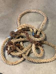 Nylon Tow Rope with Metal Grab Hooks